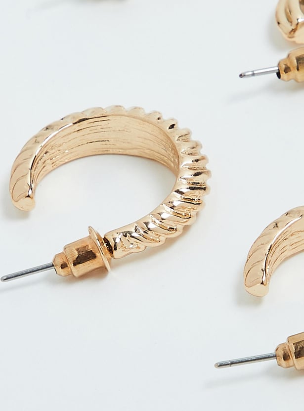 Women Assorted Hoop Earrings - Pack of 3