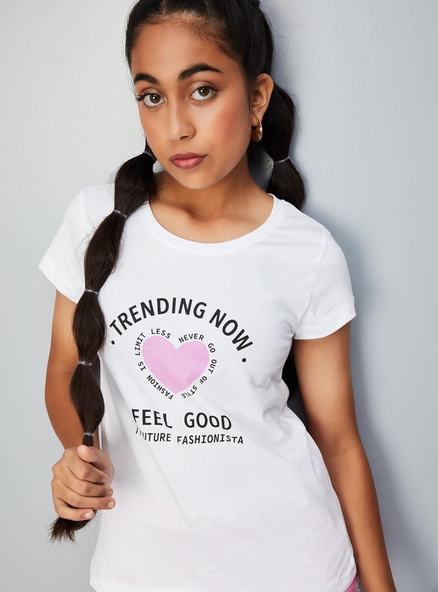 Girls Graphic Printed T-shirt