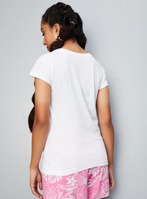 Girls Graphic Printed T-shirt