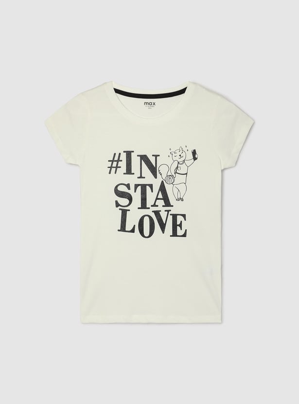 Girls Graphic Printed T-shirt