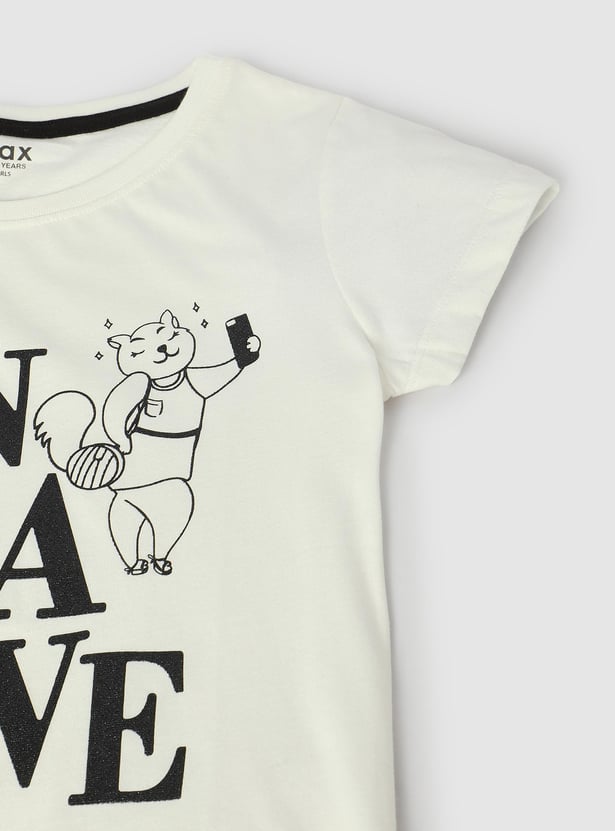 Girls Graphic Printed T-shirt