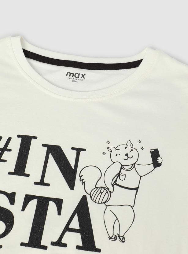Girls Graphic Printed T-shirt