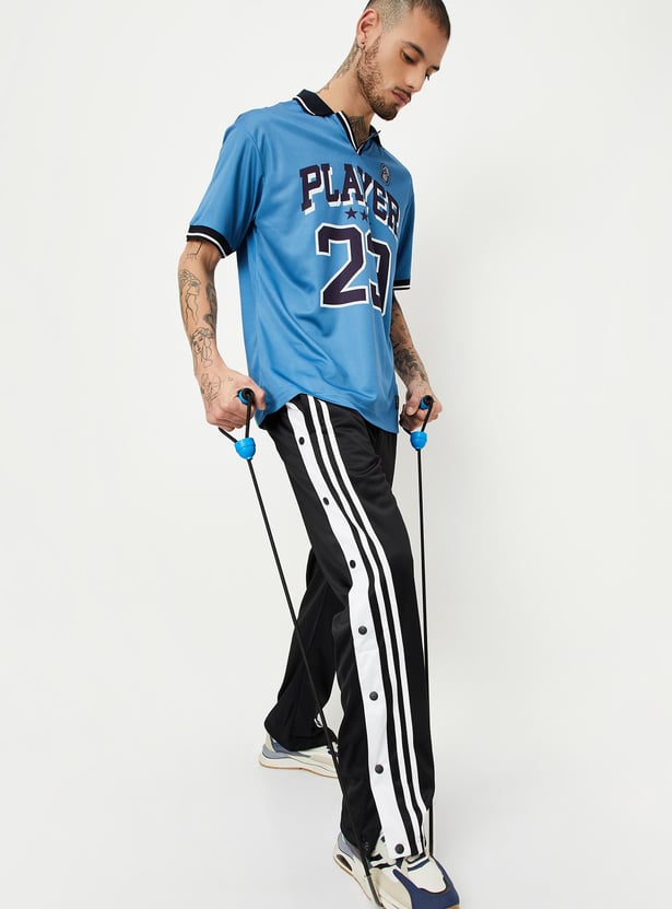 Men Striped Joggers
