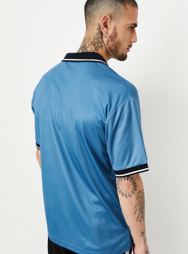 Men Printed Polo T-shirt