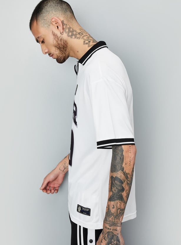 Men Printed Polo T-shirt
