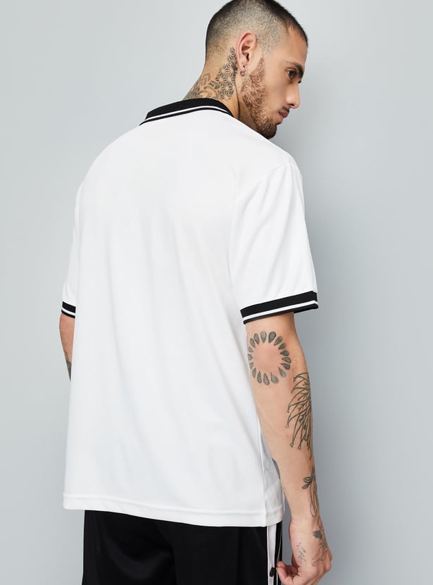 Men Printed Polo T-shirt