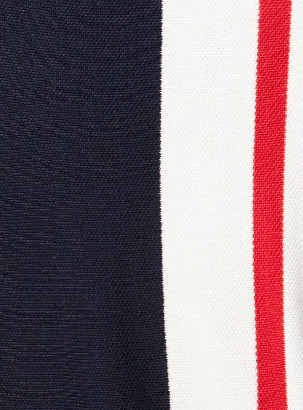 Men Striped Slim Fit Polo T-shirt