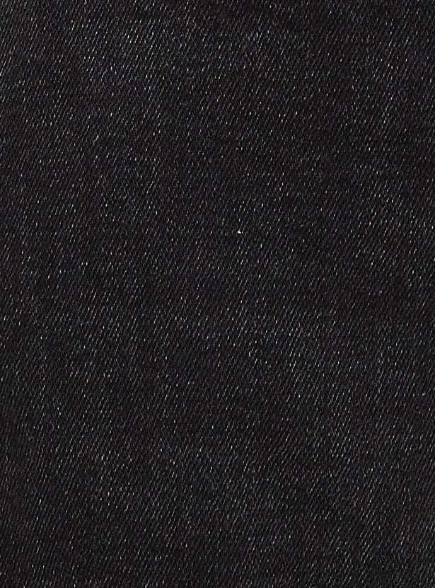 Men Stonewashed Carrot Fit Jeans