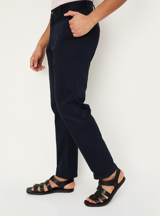 Buy Men Solid Straight Fit Chinos Online at just Rs. 1199.0 ...