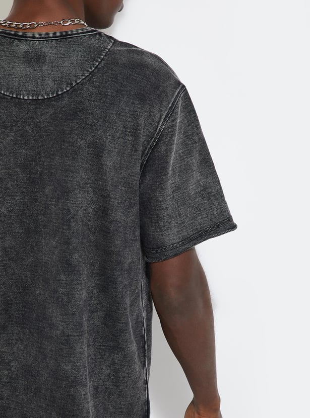 URB_N Men Acid Washed T-shirt