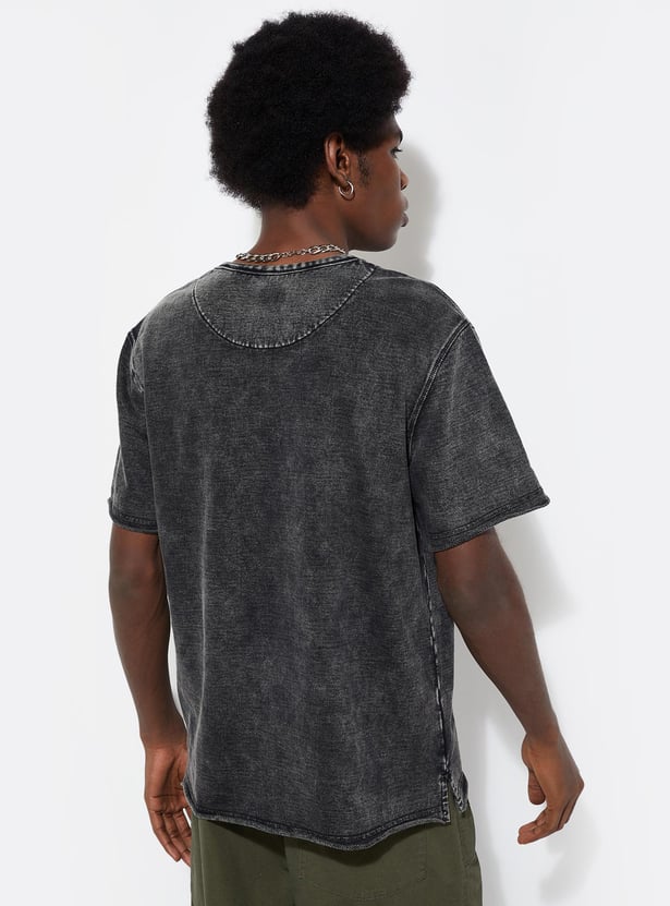 URB_N Men Acid Washed T-shirt
