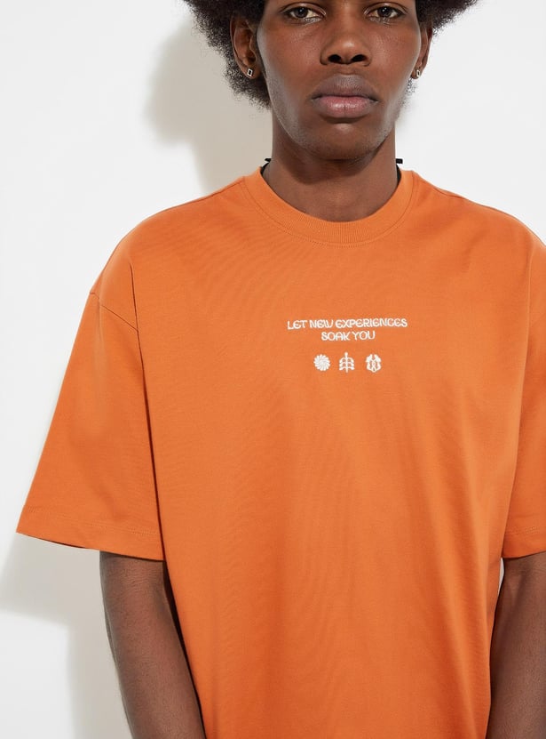 Buy URB_N Men Oversized Back Printed T-shirt Online at just Rs