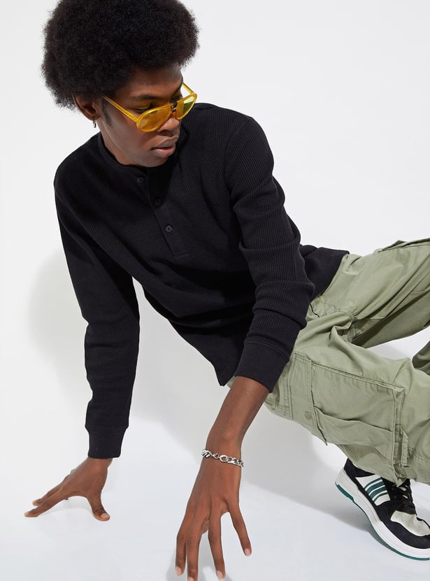 URB_N Men Knit Full Sleeves T-shirt