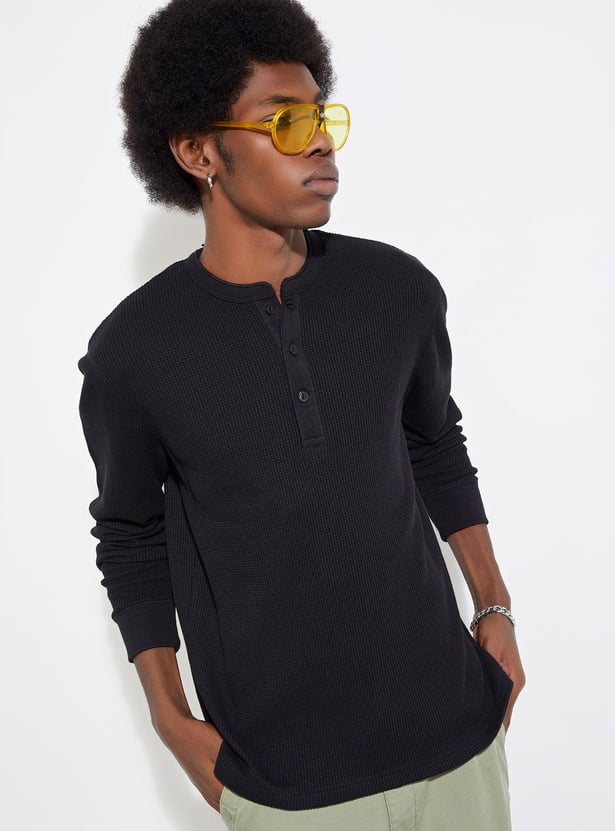 URB_N Men Knit Full Sleeves T-shirt