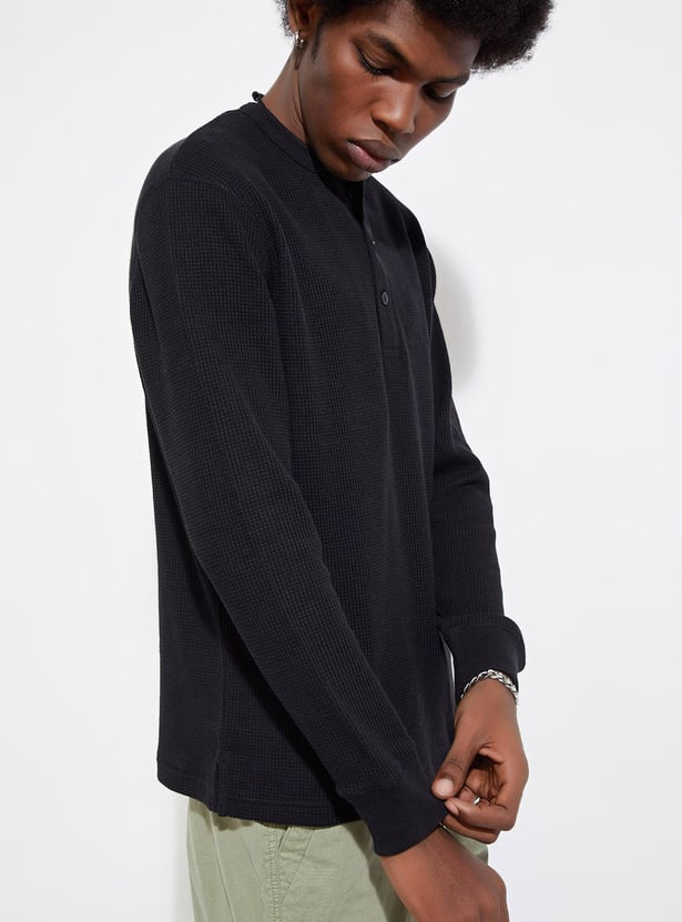 URB_N Men Knit Full Sleeves T-shirt
