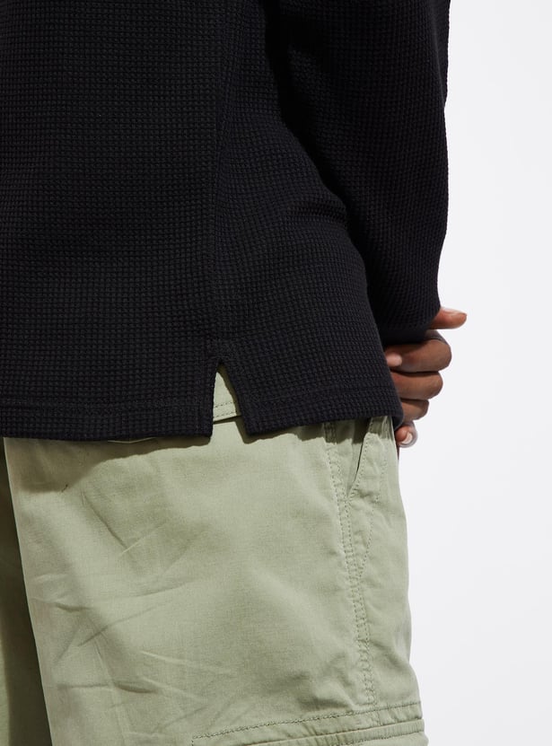 URB_N Men Knit Full Sleeves T-shirt