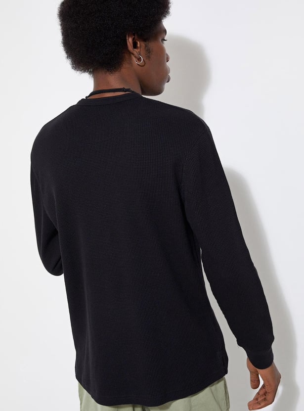 URB_N Men Knit Full Sleeves T-shirt