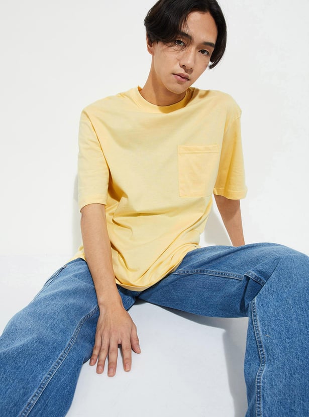 URB_N Men Oversized Solid T-shirt