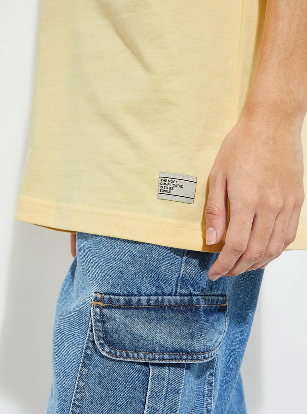 URB_N Men Oversized Solid T-shirt