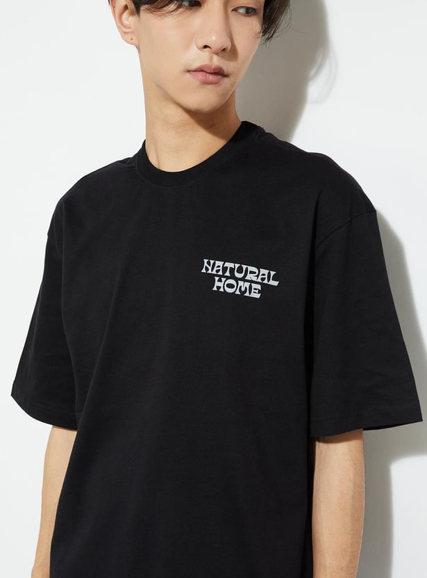 Buy URB_N Men Oversized Back Printed T-shirt Online at just Rs