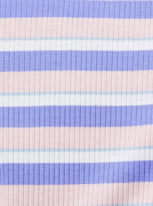 Women Striped Knit T-shirt