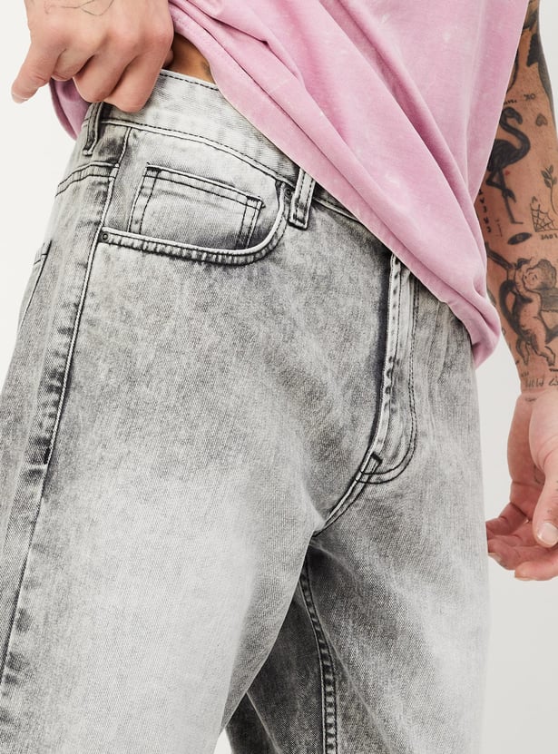 Buy Men Light-Washed Loose Fit Jeans Online at just