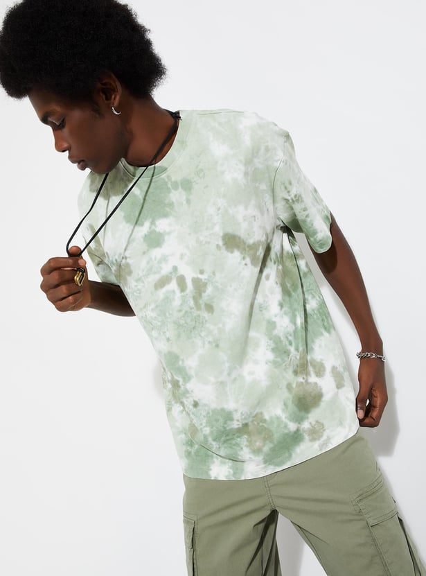 URB_N Men Relaxed Fit Tie & Dye T-shirt