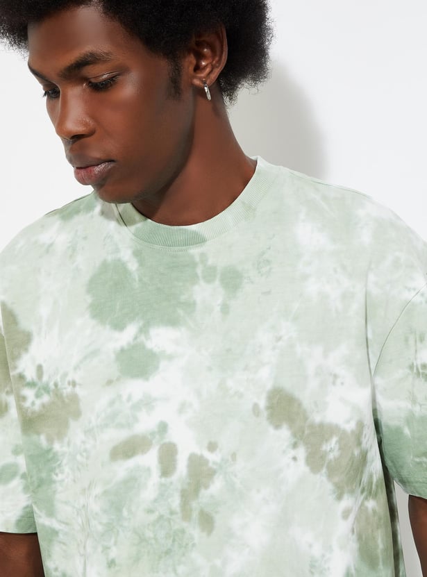 URB_N Men Relaxed Fit Tie & Dye T-shirt