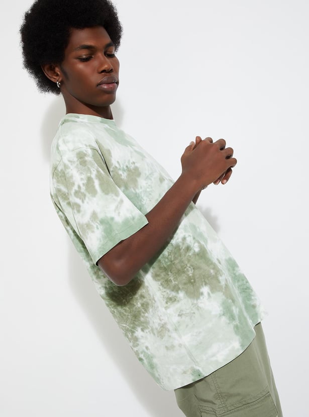 URB_N Men Relaxed Fit Tie & Dye T-shirt