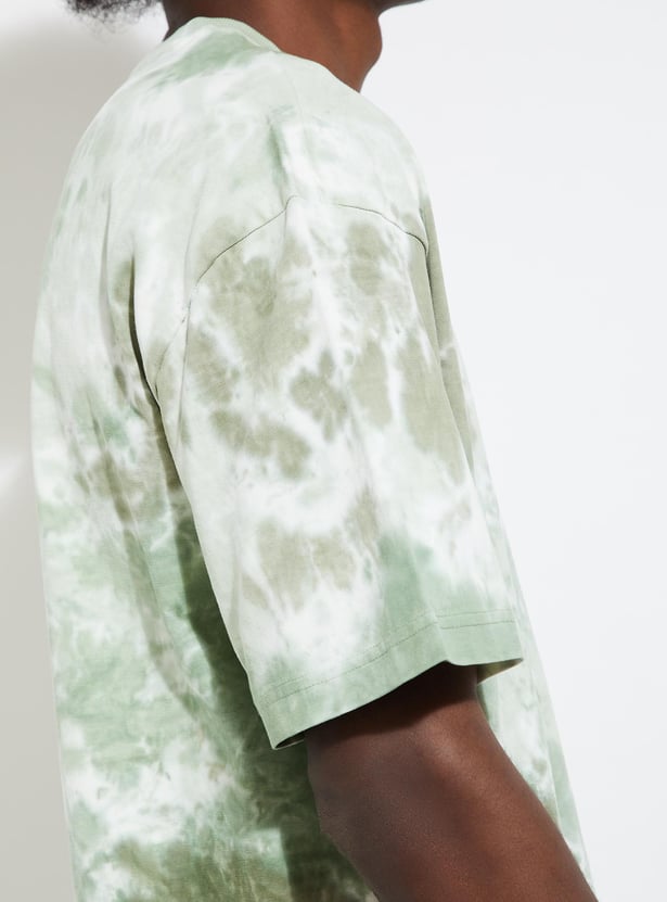 URB_N Men Relaxed Fit Tie & Dye T-shirt