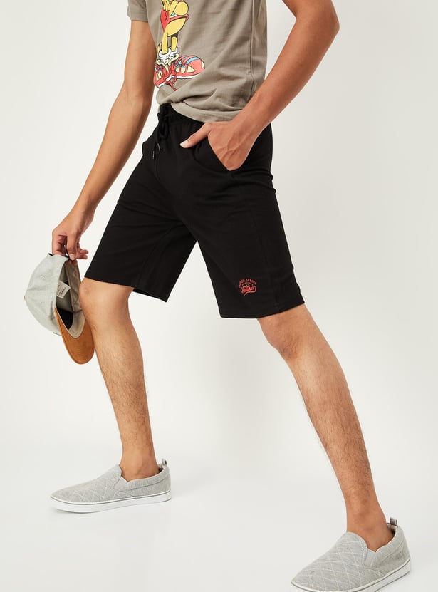 Boys Knit Drawstring Waist Shorts