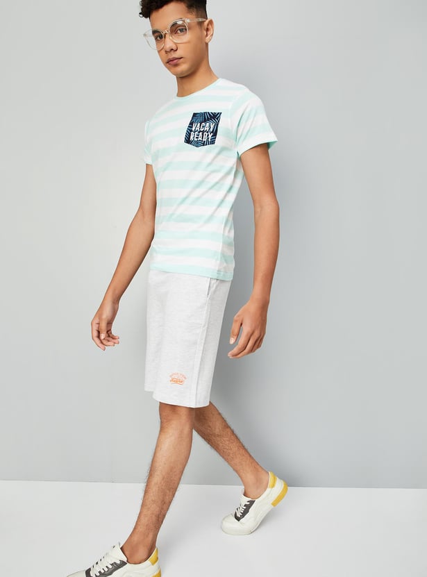 Boys Knit Knee-Length Shorts