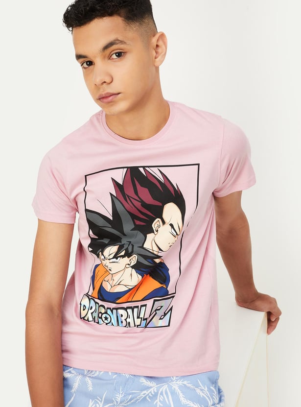 Boys Dragon Ball Z Printed T-shirt