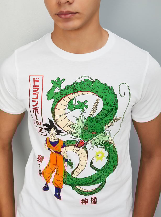 Buy Boys Dragon Ball Z Printed T-shirt Online at just Rs. 499.0