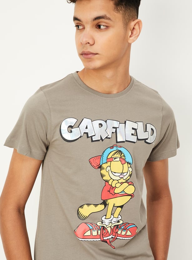 Boys Garfield Print T-shirt