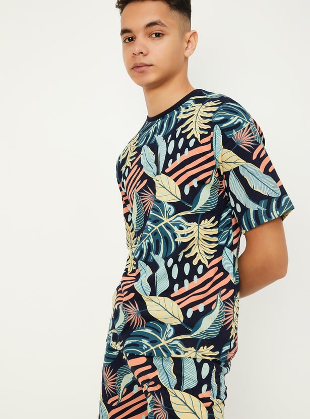 Boys Oversized Printed T-shirt