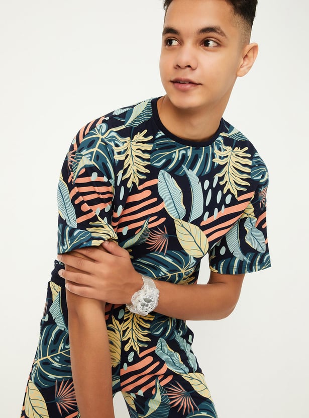 Boys Oversized Printed T-shirt