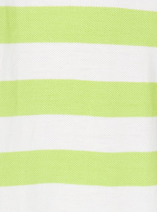 Boys Striped Polo T-shirt