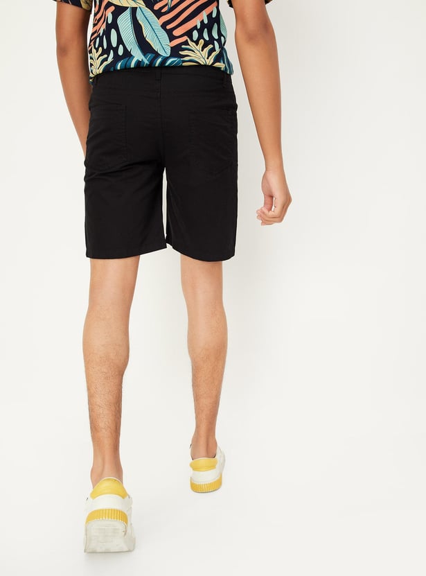 Boys Solid Basic Shorts