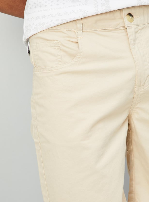 Buy Boys Solid Woven Shorts Online at just Rs. 549.0