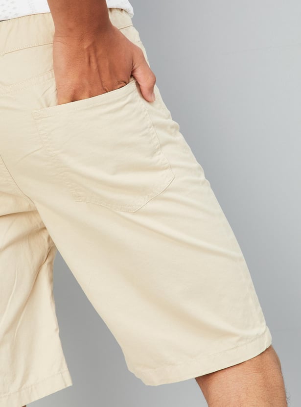 Buy Boys Solid Woven Shorts Online at just Rs. 549.0