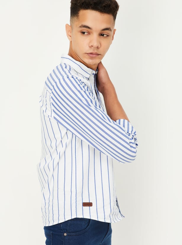 Boys Striped Yarn Dyed Shirt