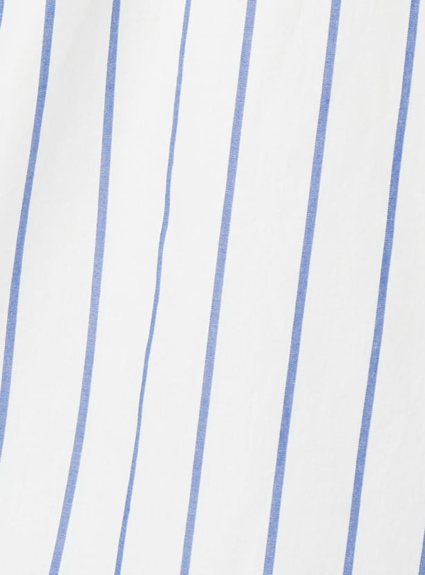 Boys Striped Yarn Dyed Shirt