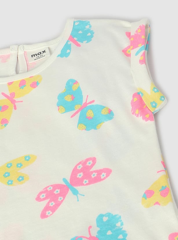 Girls Printed Sleepwear Shorts Set