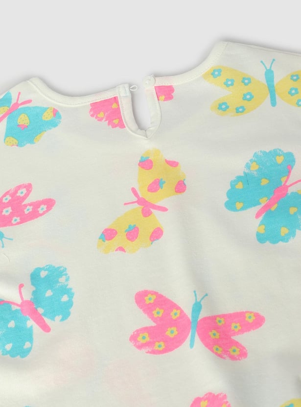 Girls Printed Sleepwear Shorts Set