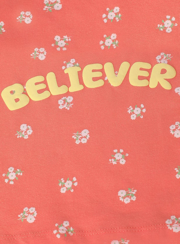 Girls Printed Sleepwear Shorts Set