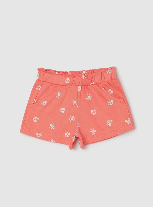 Girls Printed Sleepwear Shorts Set