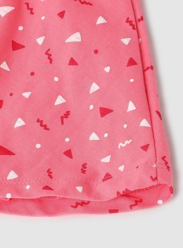 Girls Printed Skirt Set