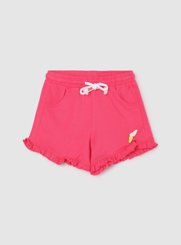 Girls Printed Shorts Set