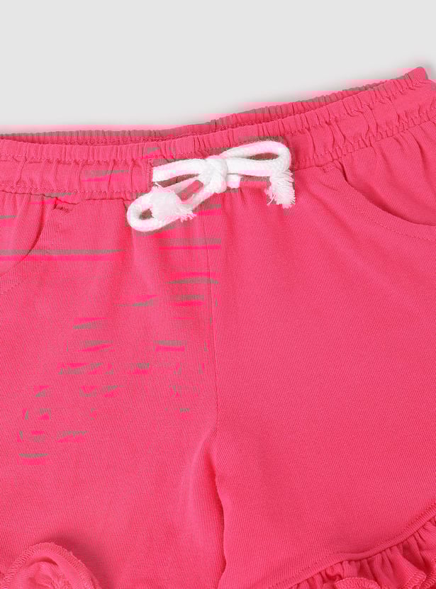 Girls Printed Shorts Set